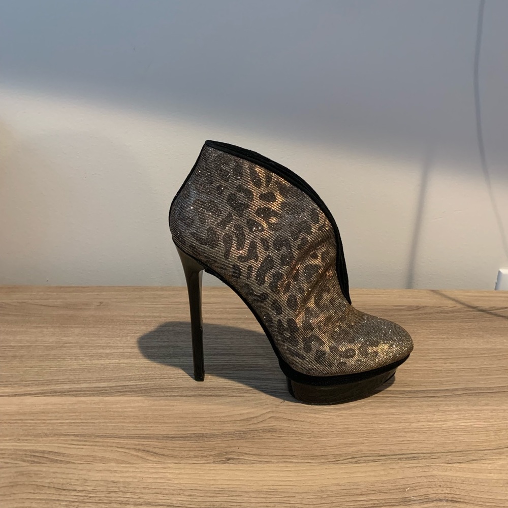 Brian Atwood Sequin Stiletto Ankle Booties